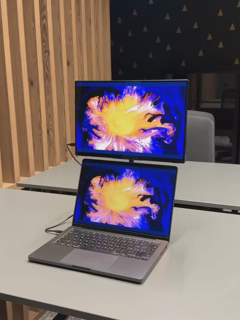 Vidéo : l'écran se fixe sur son support d'un geste